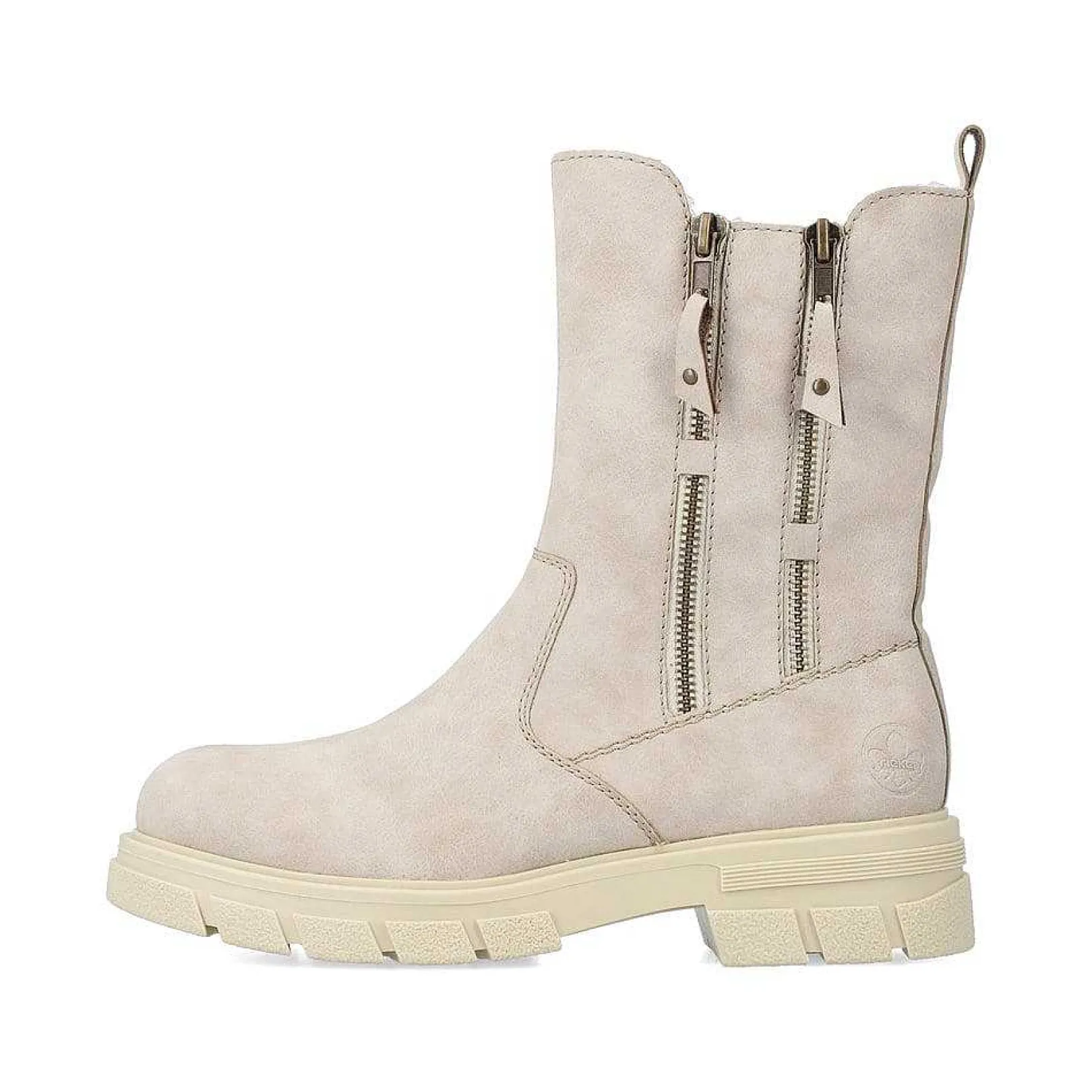 Discount Women'S Biker Boots Sand Beige Ladies Ankle Boots & Boots