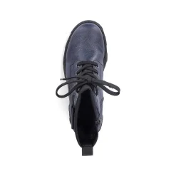 Sale Women'S Biker Boots Navy Blue Ladies Ankle Boots & Boots