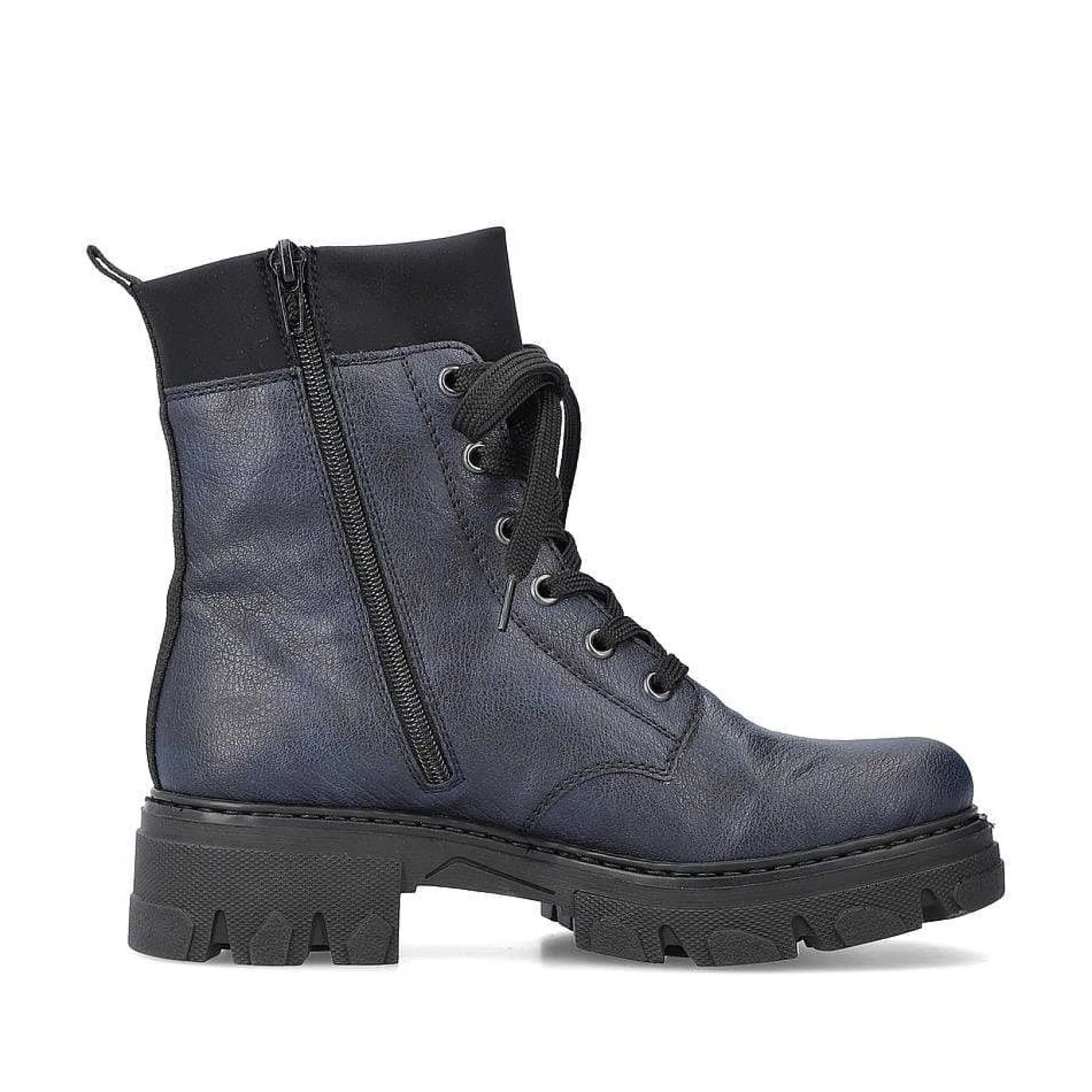 Sale Women'S Biker Boots Navy Blue Ladies Ankle Boots & Boots