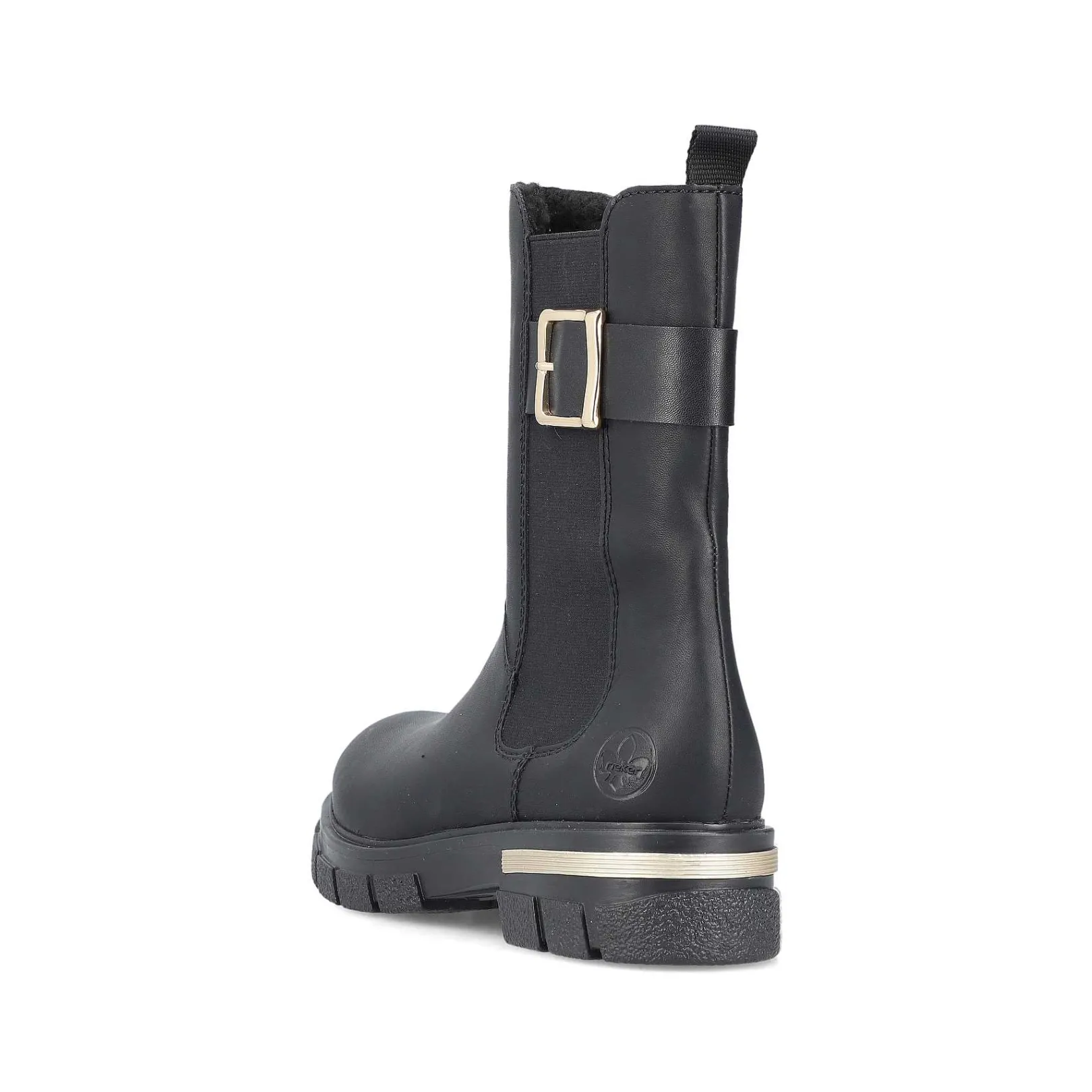 Online Women'S Biker Boots Jet Black Ladies Ankle Boots & Boots