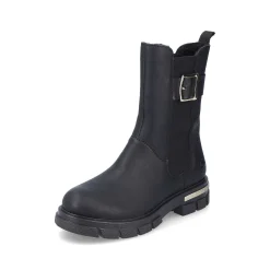 Online Women'S Biker Boots Jet Black Ladies Ankle Boots & Boots
