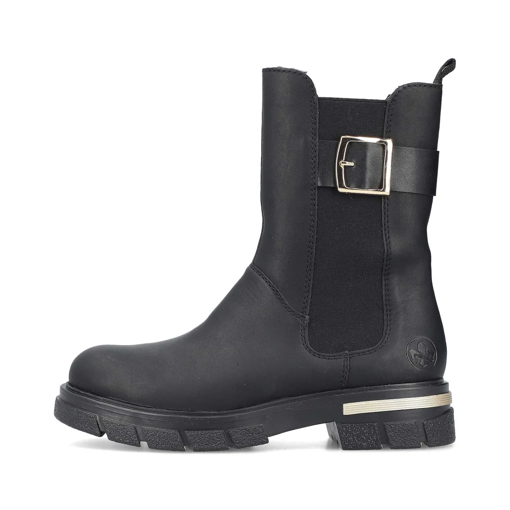 Online Women'S Biker Boots Jet Black Ladies Ankle Boots & Boots