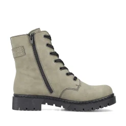 Clearance Women'S Biker Boots Gray Green Ladies Ankle Boots & Boots