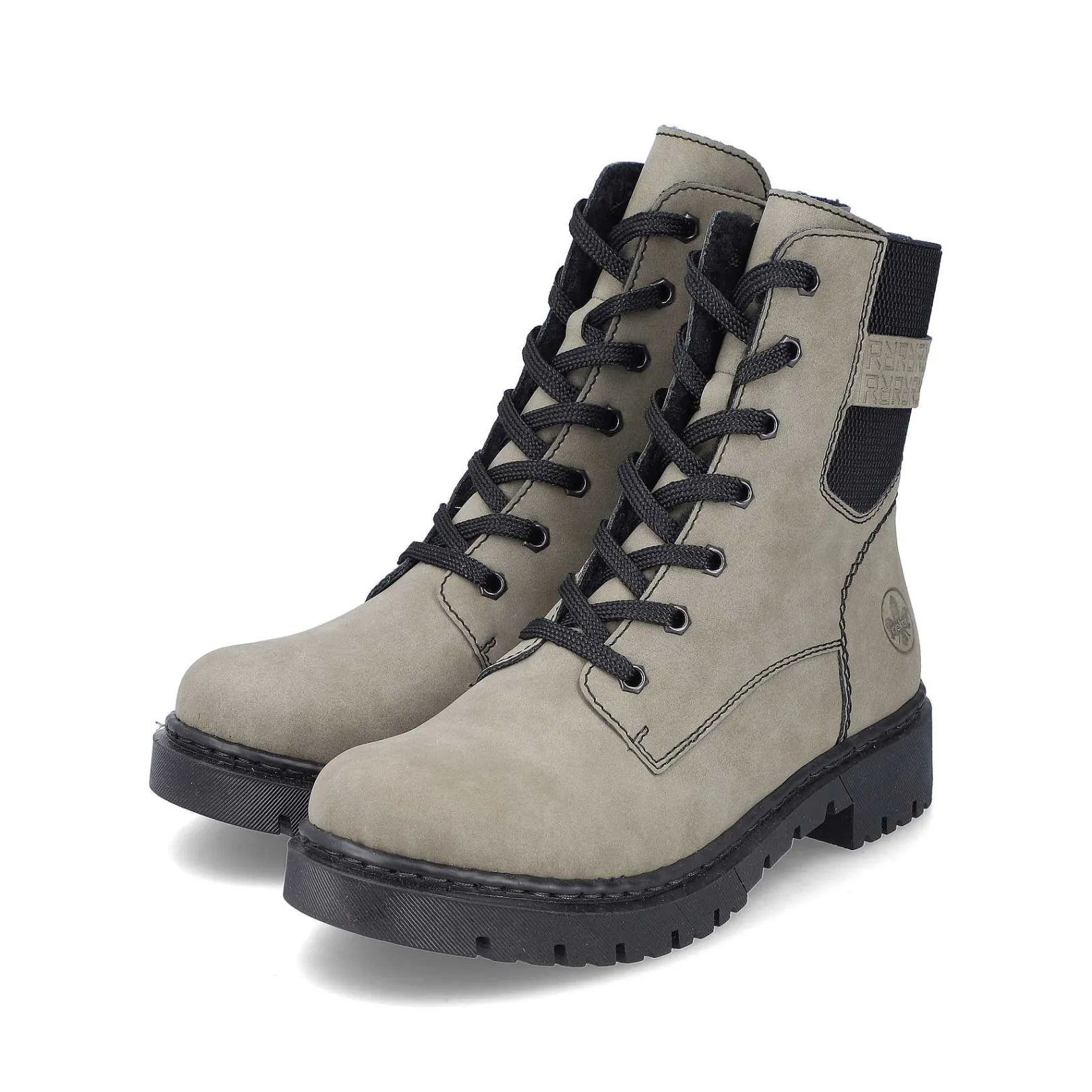 Clearance Women'S Biker Boots Gray Green Ladies Ankle Boots & Boots