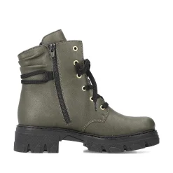 Best Women'S Biker Boots Khaki Green Ladies Ankle Boots & Boots
