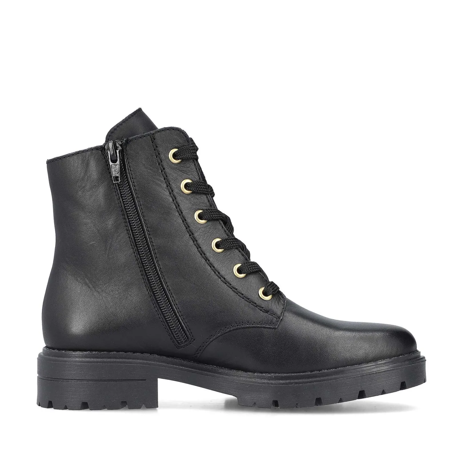 Best Women'S Biker Boots Glossy Black Ladies Ankle Boots & Boots