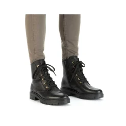 Best Women'S Biker Boots Glossy Black Ladies Ankle Boots & Boots
