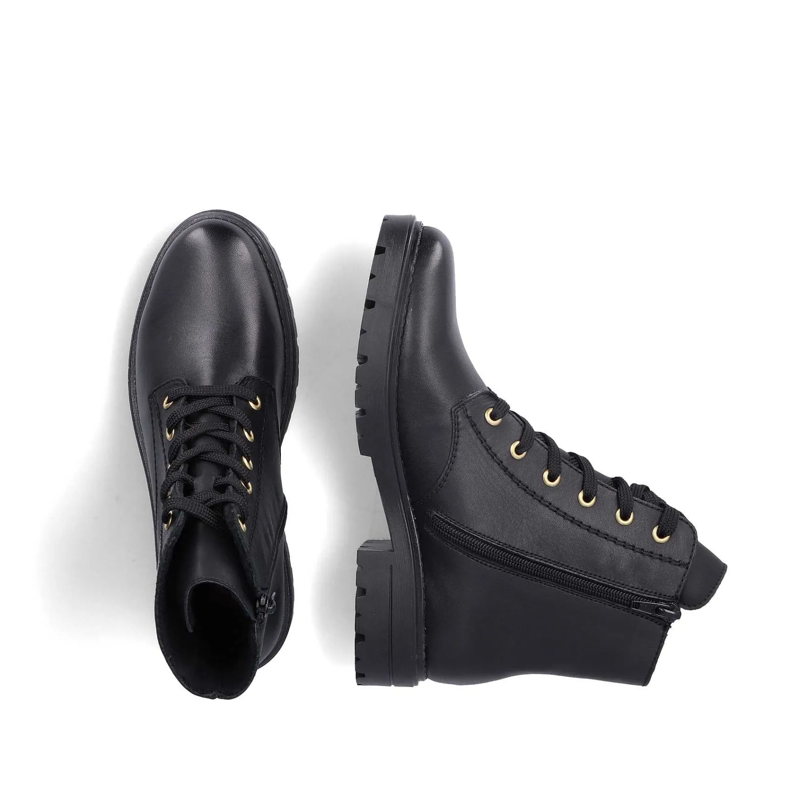 Best Women'S Biker Boots Glossy Black Ladies Ankle Boots & Boots