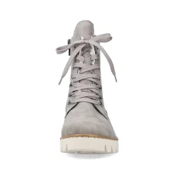 Discount Women'S Biker Boots Silver Gray Ladies Ankle Boots & Boots