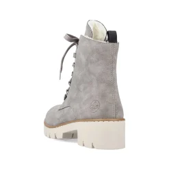 Discount Women'S Biker Boots Silver Gray Ladies Ankle Boots & Boots