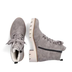 Discount Women'S Biker Boots Silver Gray Ladies Ankle Boots & Boots