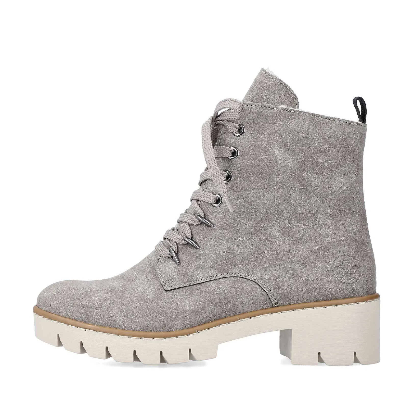 Discount Women'S Biker Boots Silver Gray Ladies Ankle Boots & Boots