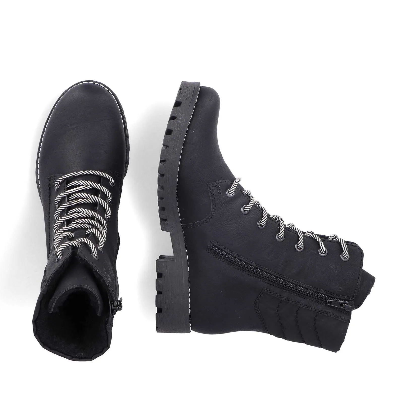 Best Women'S Biker Boots Asphalt Black Ladies Ankle Boots & Boots