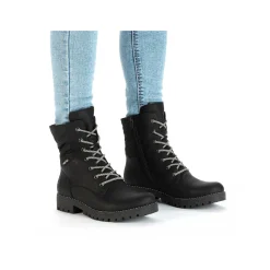 Best Women'S Biker Boots Asphalt Black Ladies Ankle Boots & Boots