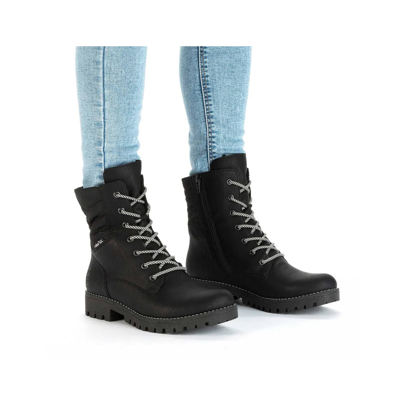 Best Women'S Biker Boots Asphalt Black Ladies Ankle Boots & Boots