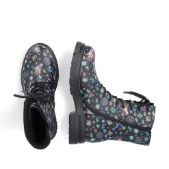 Discount Women'S Biker Boots Multi-Black Ladies Ankle Boots & Boots