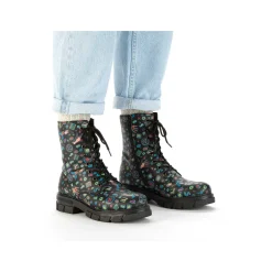 Discount Women'S Biker Boots Multi-Black Ladies Ankle Boots & Boots