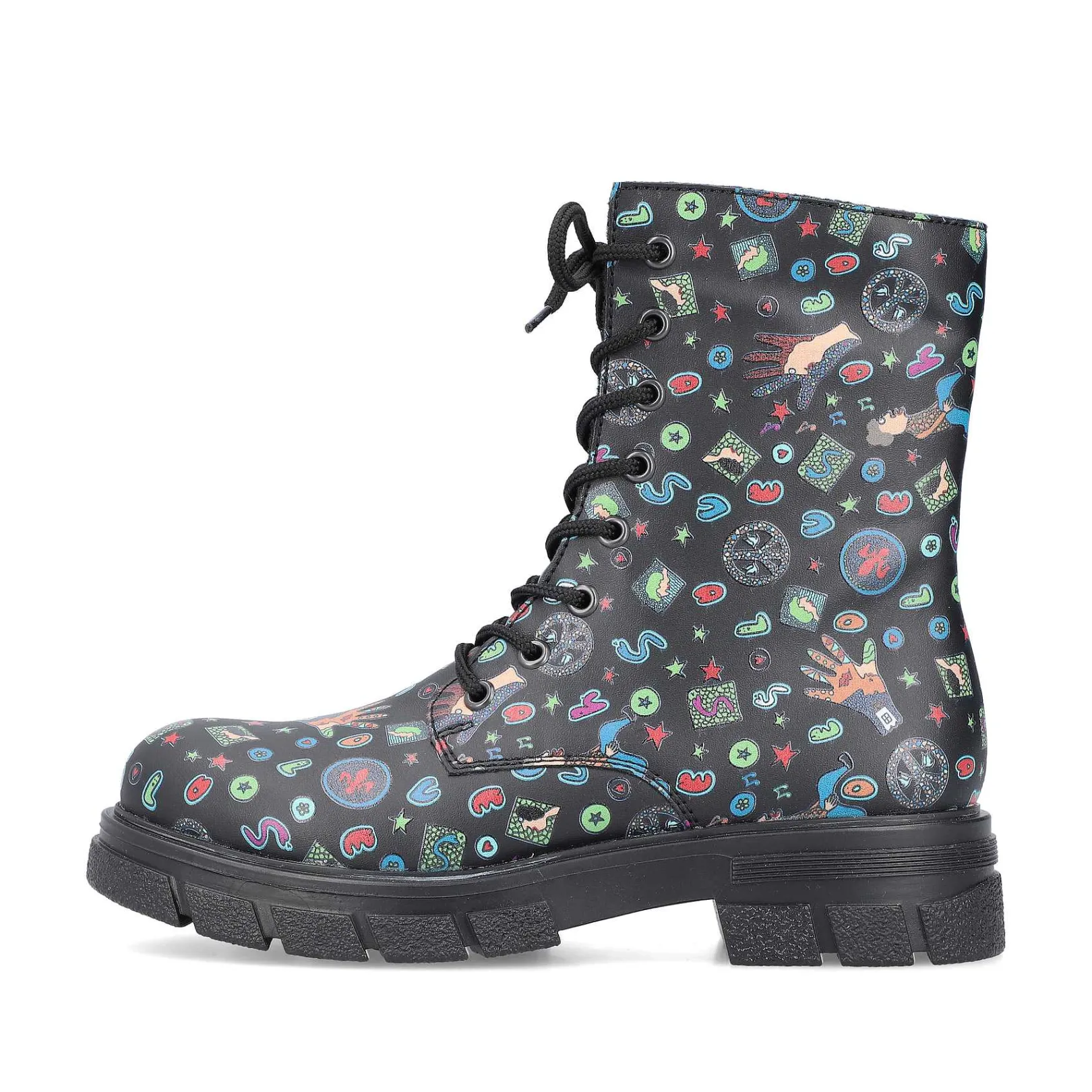 Discount Women'S Biker Boots Multi-Black Ladies Ankle Boots & Boots