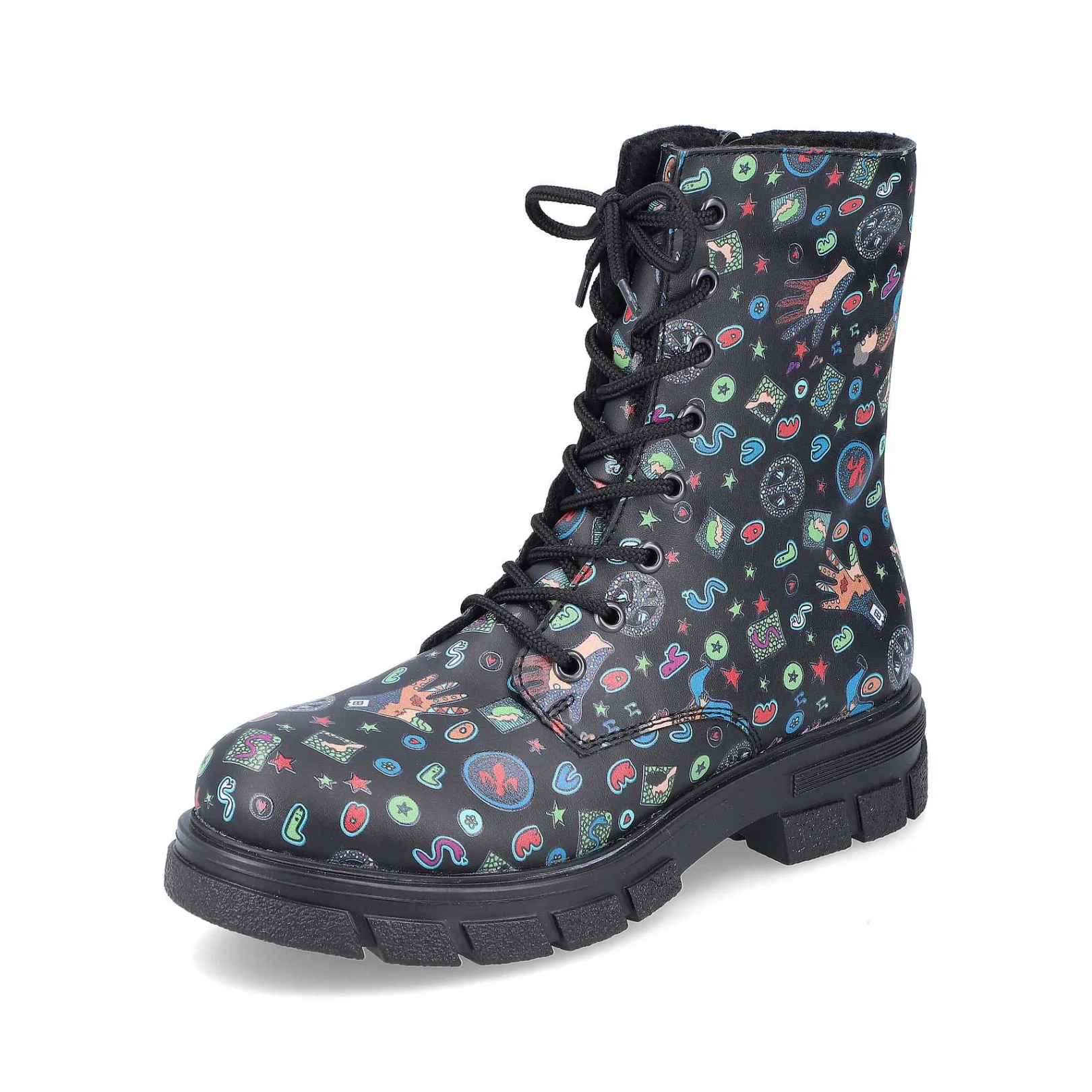 Discount Women'S Biker Boots Multi-Black Ladies Ankle Boots & Boots