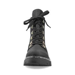 Women'S Biker Boots Jet Black Ladies Ankle Boots & Boots
