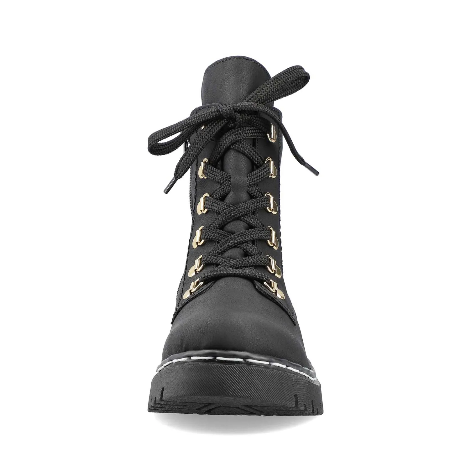Women'S Biker Boots Jet Black Ladies Ankle Boots & Boots