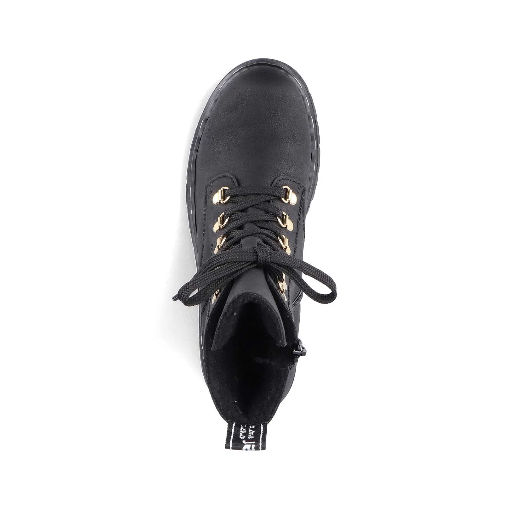 Women'S Biker Boots Jet Black Ladies Ankle Boots & Boots
