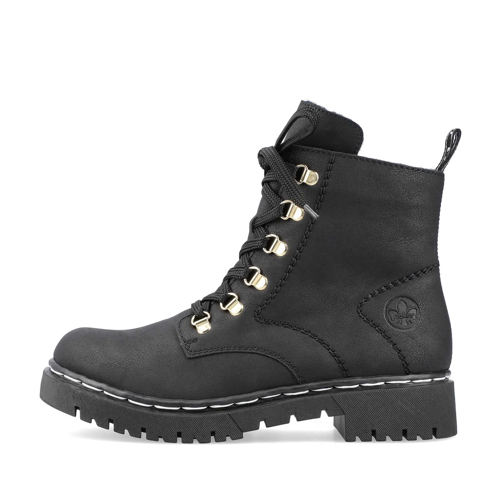 Women'S Biker Boots Jet Black Ladies Ankle Boots & Boots