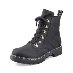 Women'S Biker Boots Jet Black Ladies Ankle Boots & Boots