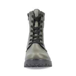 Women'S Biker Boots Gray Green Ladies Ankle Boots & Boots
