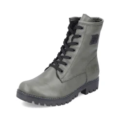 Women'S Biker Boots Gray Green Ladies Ankle Boots & Boots