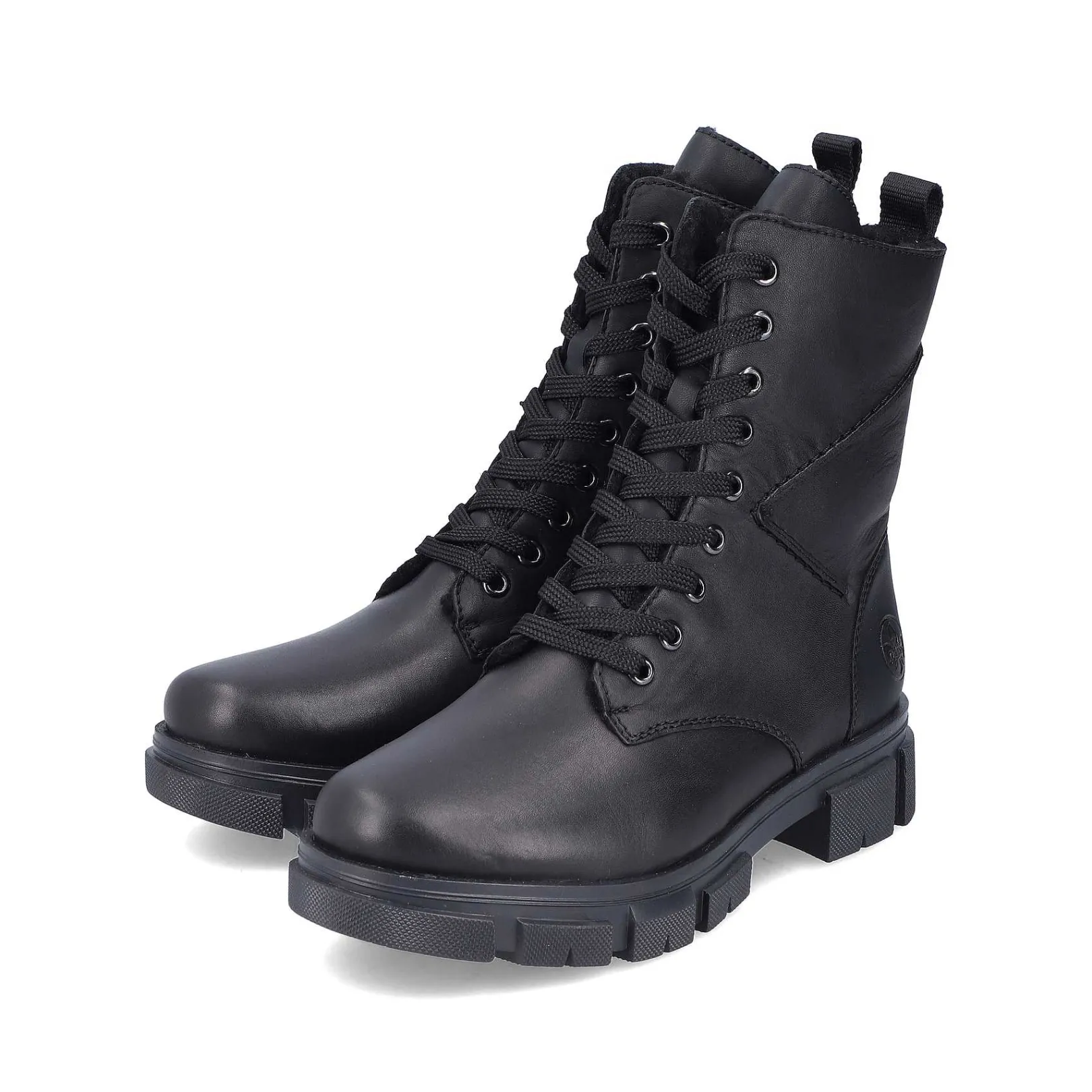 Outlet Women'S Biker Boots Jet Black Ladies Ankle Boots & Boots