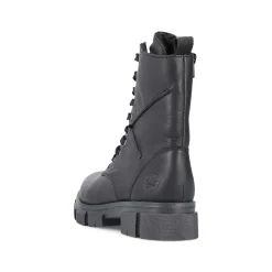 Outlet Women'S Biker Boots Jet Black Ladies Ankle Boots & Boots