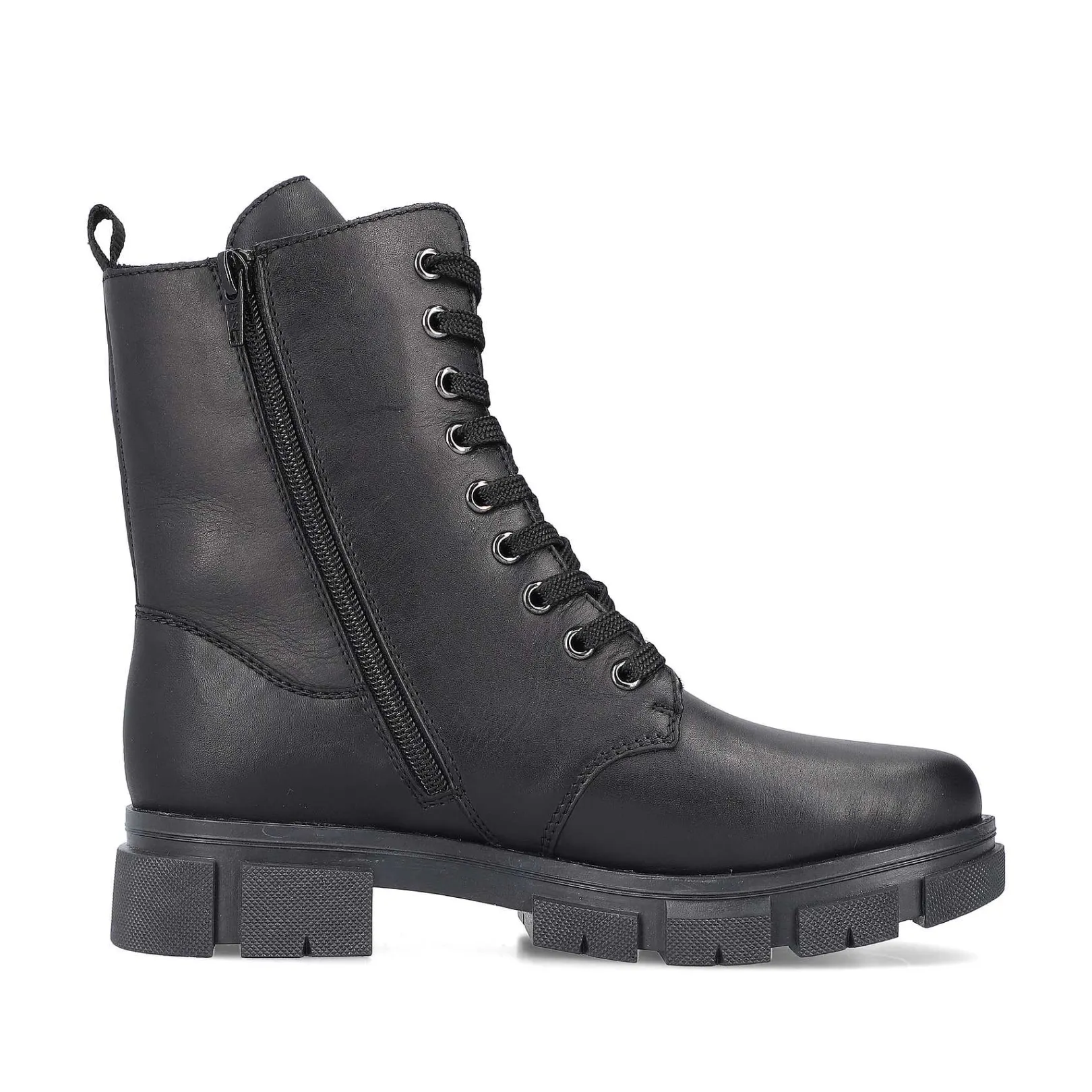 Outlet Women'S Biker Boots Jet Black Ladies Ankle Boots & Boots