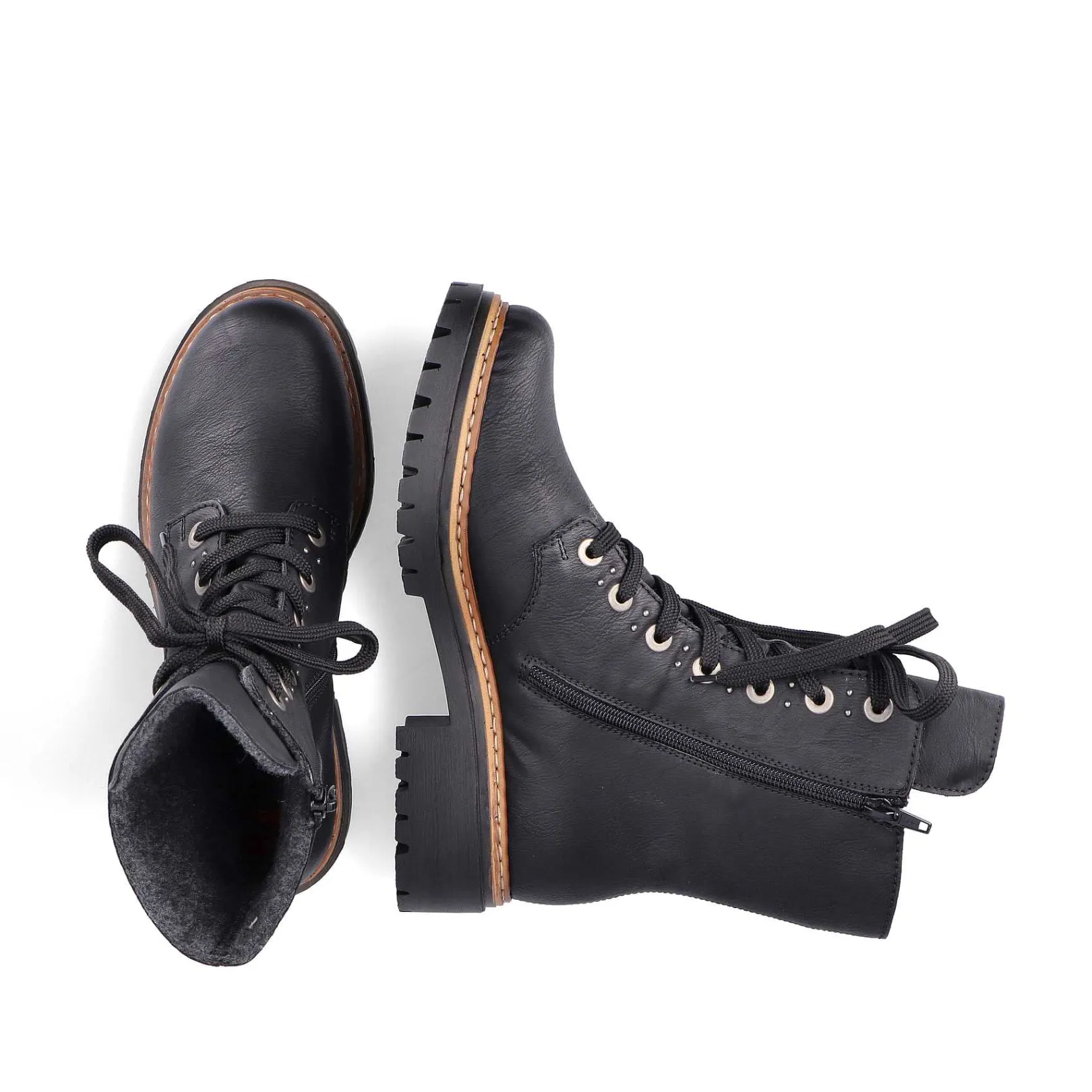 Discount Women'S Biker Boots Graphite Black Ladies Ankle Boots & Boots