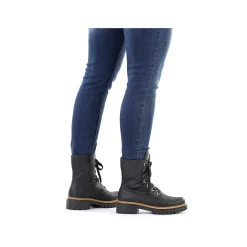 Discount Women'S Biker Boots Graphite Black Ladies Ankle Boots & Boots