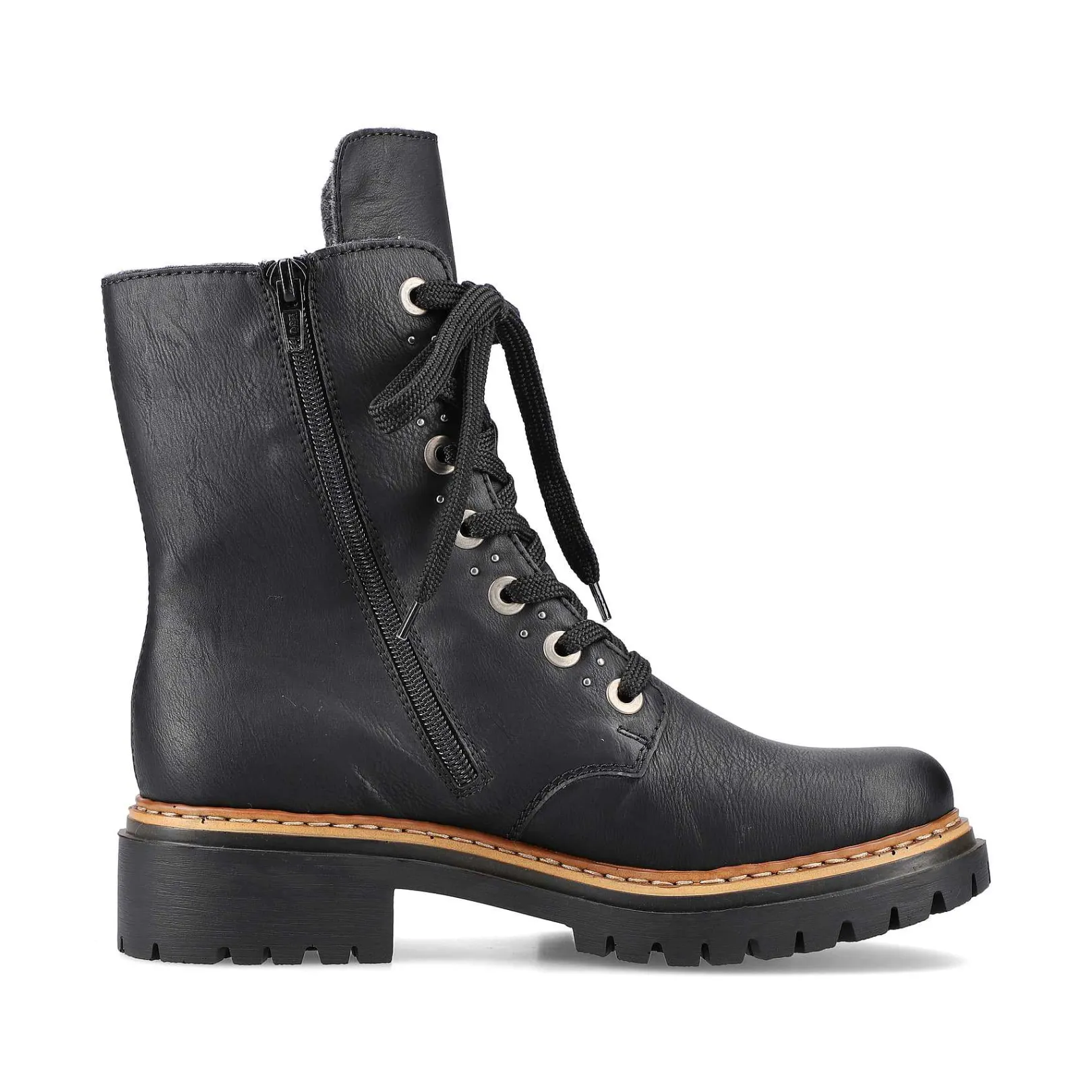 Discount Women'S Biker Boots Graphite Black Ladies Ankle Boots & Boots