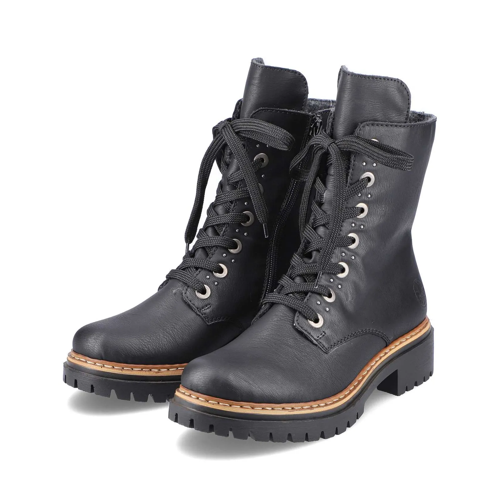 Discount Women'S Biker Boots Graphite Black Ladies Ankle Boots & Boots