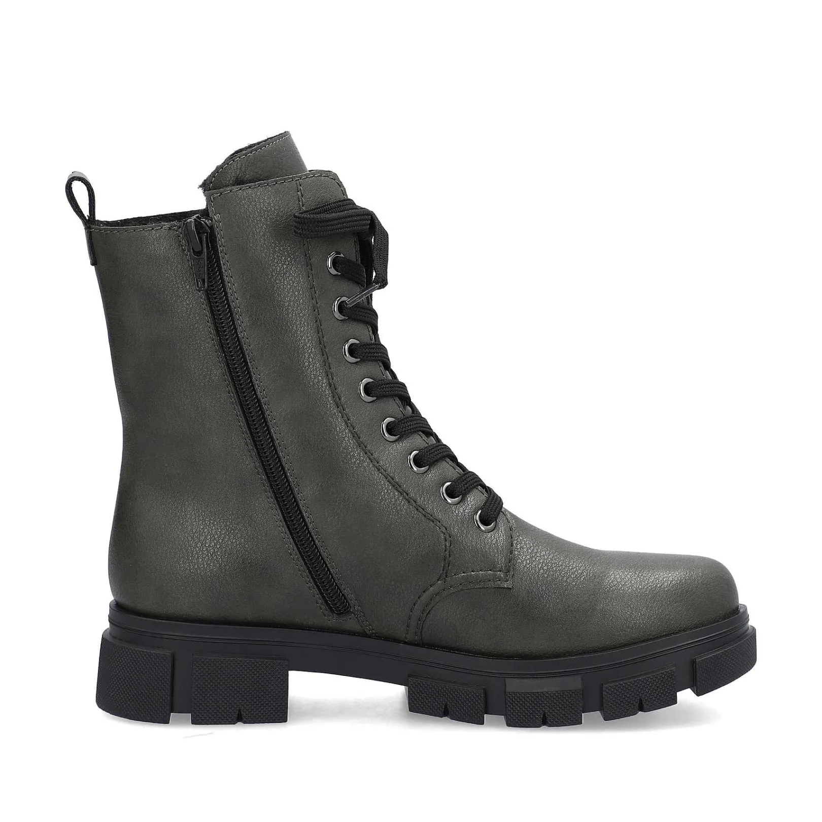 Outlet Women'S Biker Boots Granite Gray Ladies Ankle Boots & Boots