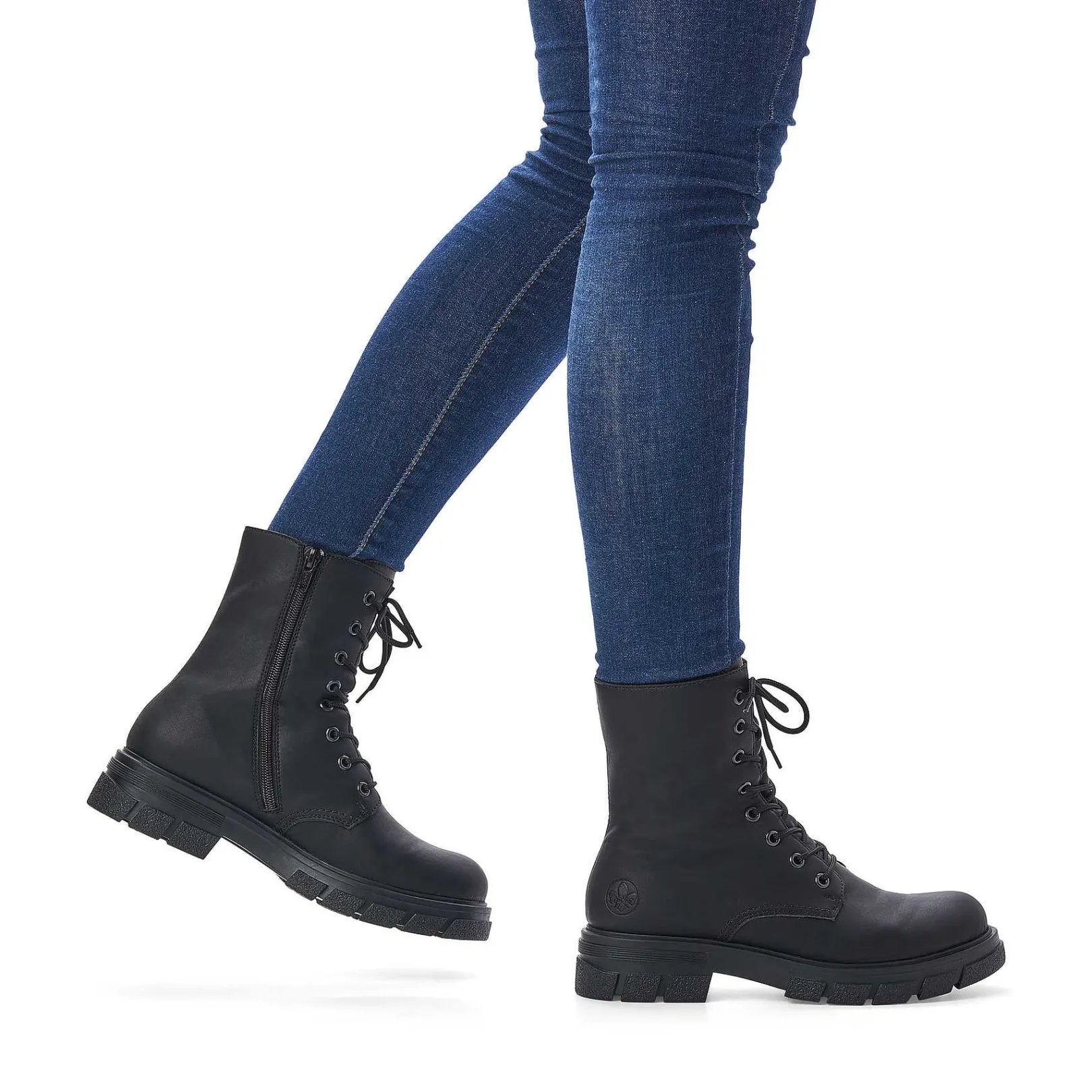 Sale Women'S Biker Boots Graphite Black Ladies Ankle Boots & Boots