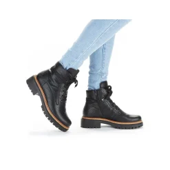 Women'S Biker Boots Night Black Ladies Ankle Boots & Boots