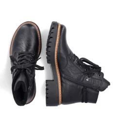 Women'S Biker Boots Night Black Ladies Ankle Boots & Boots