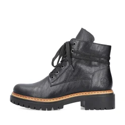 Women'S Biker Boots Night Black Ladies Ankle Boots & Boots