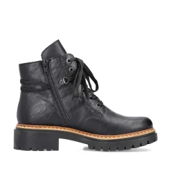 Women'S Biker Boots Night Black Ladies Ankle Boots & Boots
