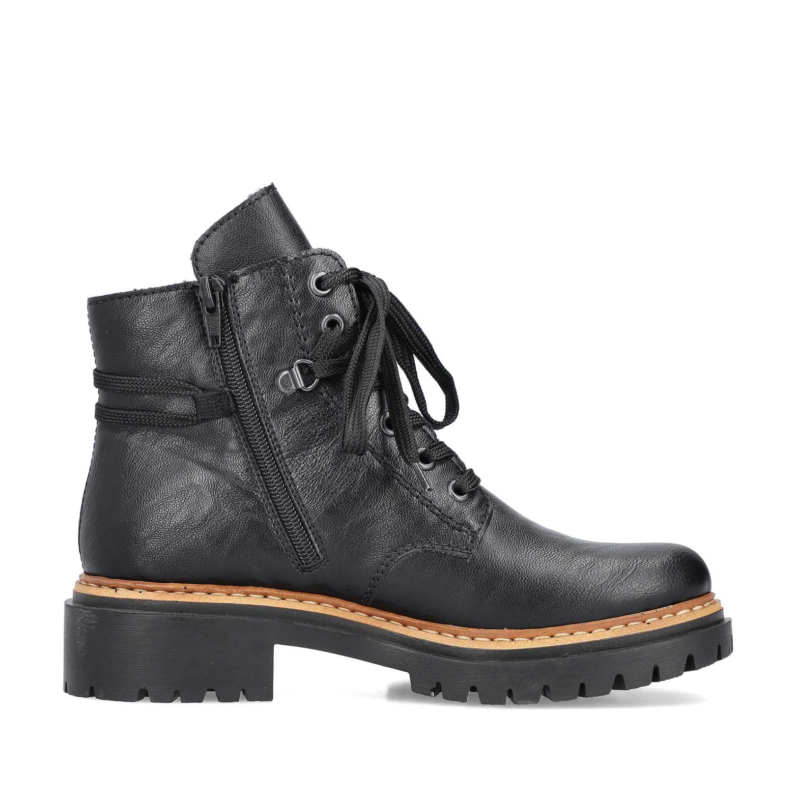 Women'S Biker Boots Night Black Ladies Ankle Boots & Boots