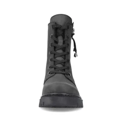 Clearance Women'S Biker Boots Jet Black Ladies Ankle Boots & Boots