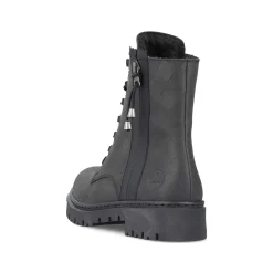 Clearance Women'S Biker Boots Jet Black Ladies Ankle Boots & Boots