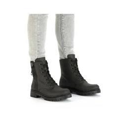 Clearance Women'S Biker Boots Jet Black Ladies Ankle Boots & Boots