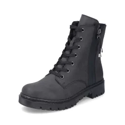 Clearance Women'S Biker Boots Jet Black Ladies Ankle Boots & Boots