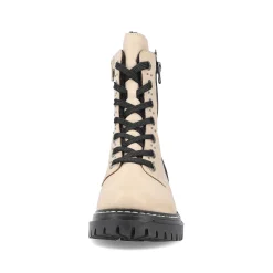 Discount Women'S Biker Boots Vanilla Beige Ladies Ankle Boots & Boots