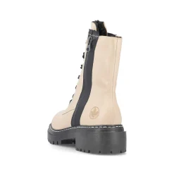Discount Women'S Biker Boots Vanilla Beige Ladies Ankle Boots & Boots